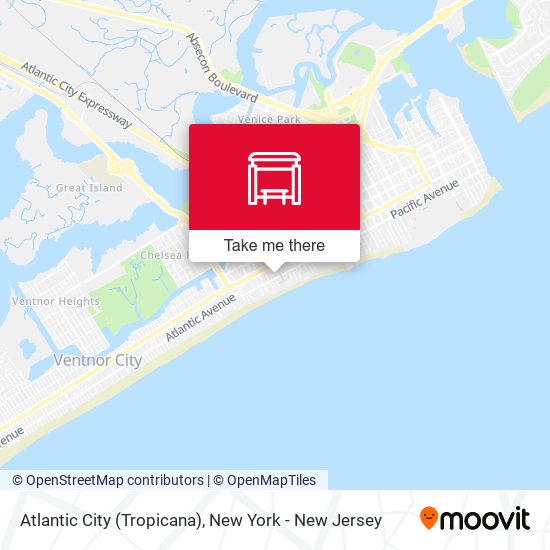 Mapa de Atlantic City (Tropicana)