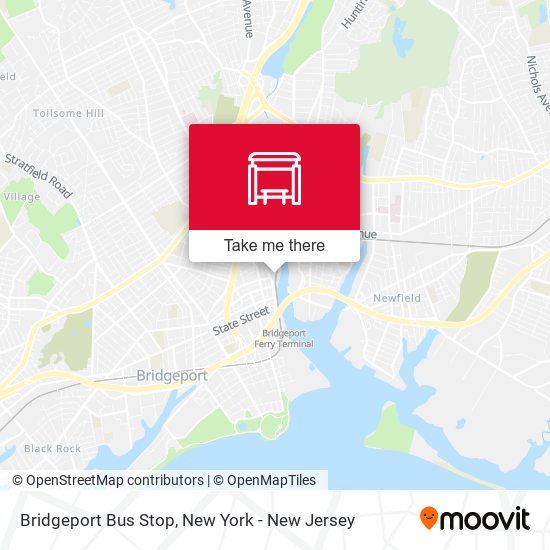 Mapa de Bridgeport Bus Stop