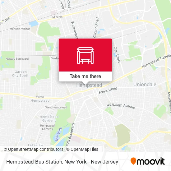 Hempstead Bus Station map