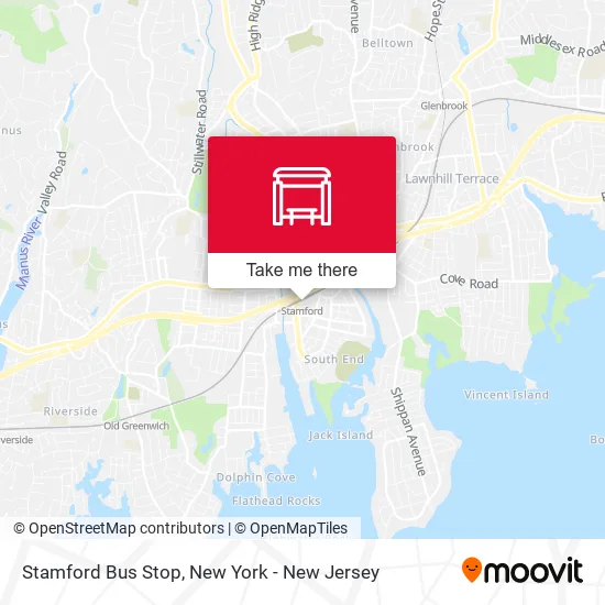Mapa de Stamford Bus Stop