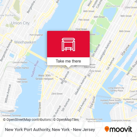 New York Port Authority map