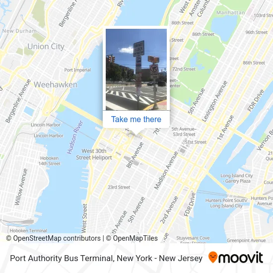 Port Authority Bus Terminal map