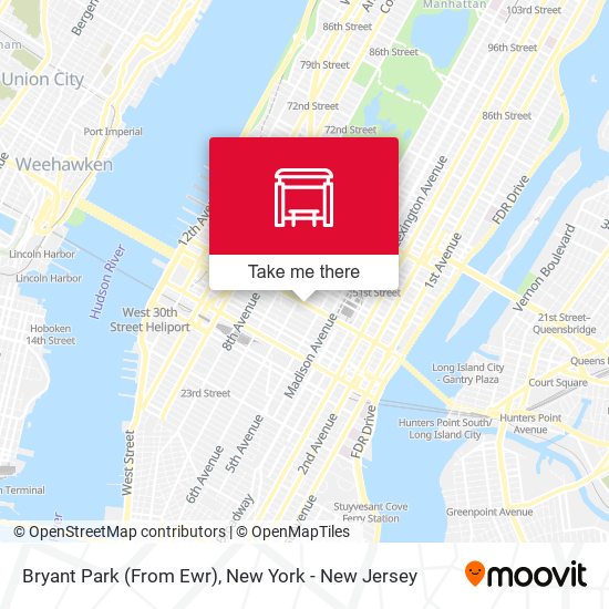 Bryant Park (From Ewr) map