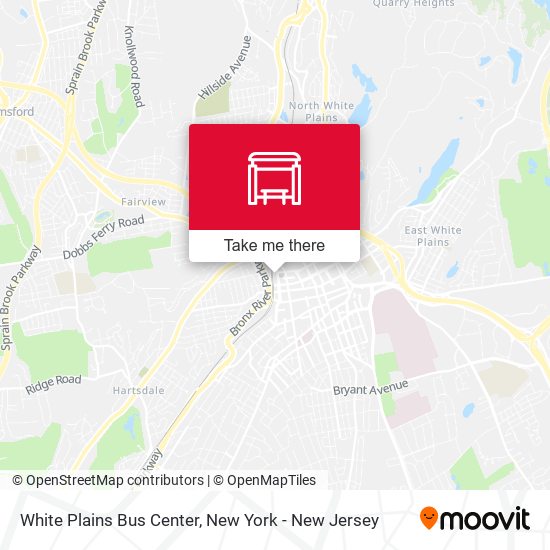 White Plains Bus Center map