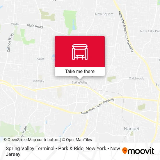 Mapa de Spring Valley Terminal - Park & Ride