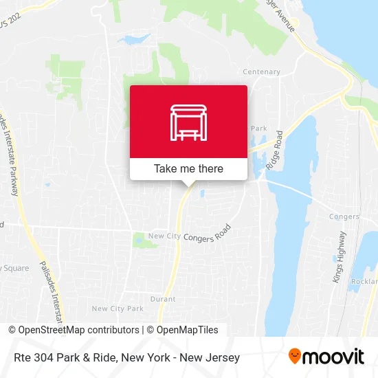 Rte 304 Park & Ride map