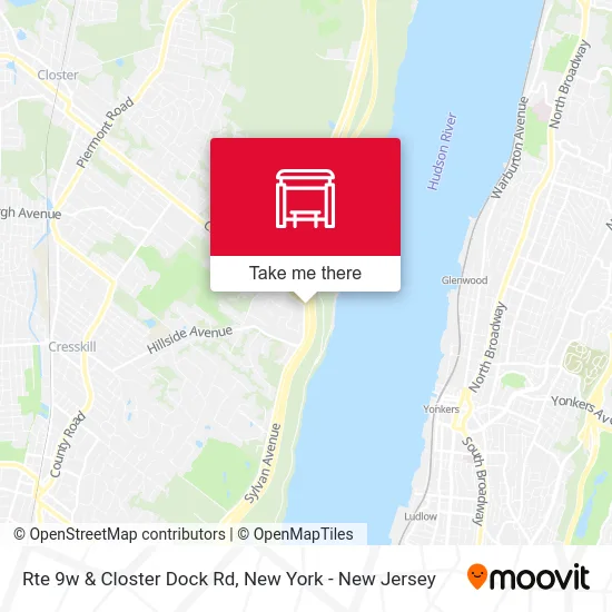 Rte 9w & Closter Dock Rd map