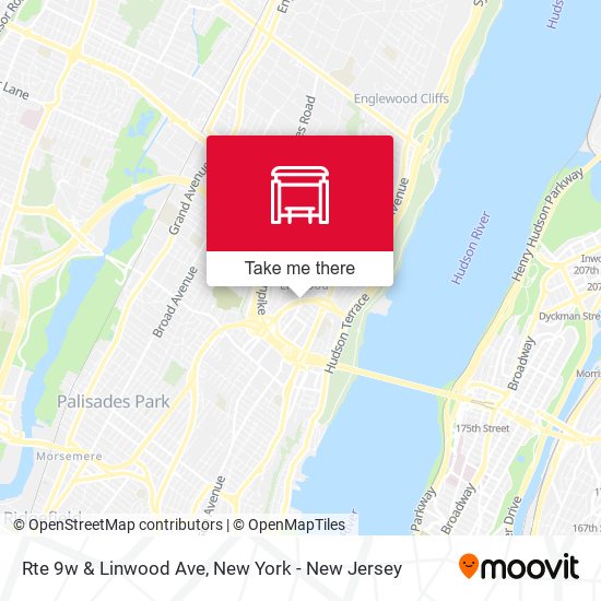 Mapa de Rte 9w & Linwood Ave