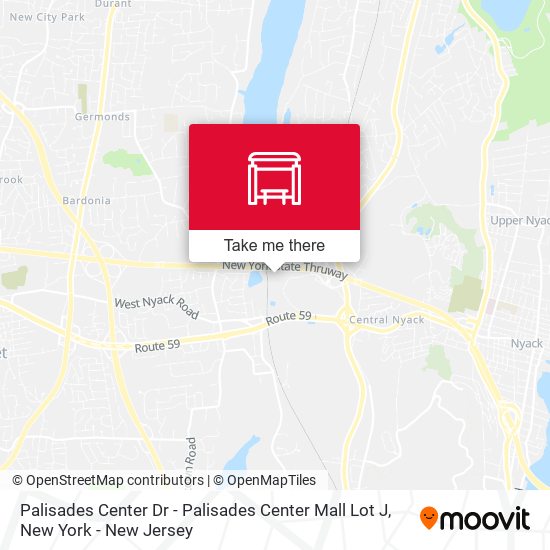 Palisades Center Dr - Palisades Center Mall Lot J map