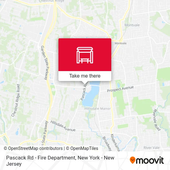 Pascack Rd - Fire Department map