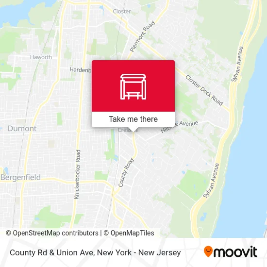 County Rd & Union Ave map