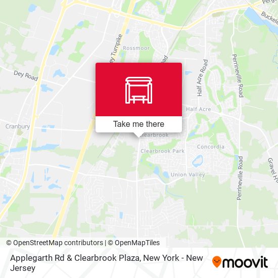 Applegarth Rd & Clearbrook Plaza map