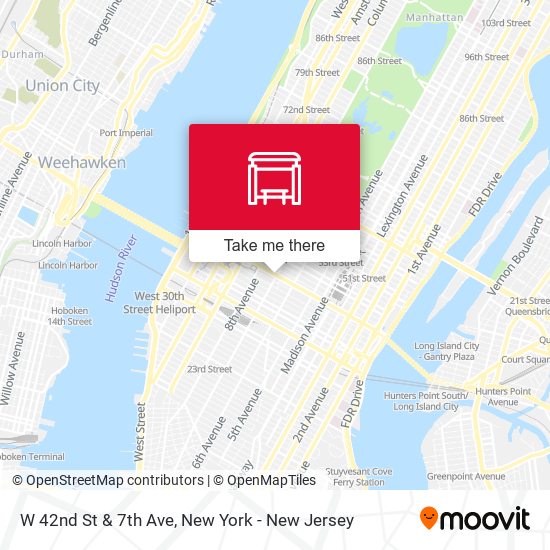 Mapa de W 42nd St & 7th Ave