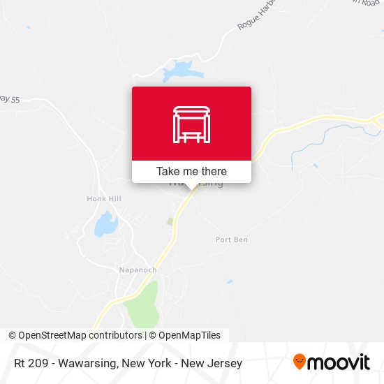 Mapa de Rt 209 - Wawarsing