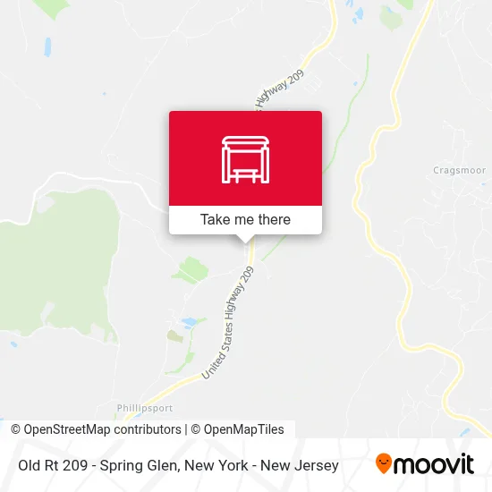 Old Rt 209 - Spring Glen map