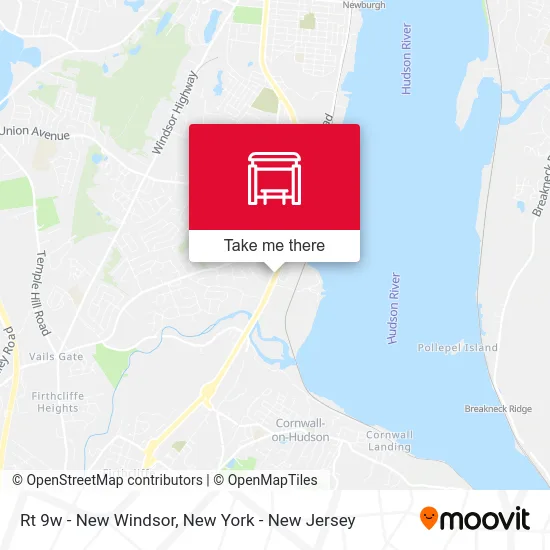 Rt 9w - New Windsor map