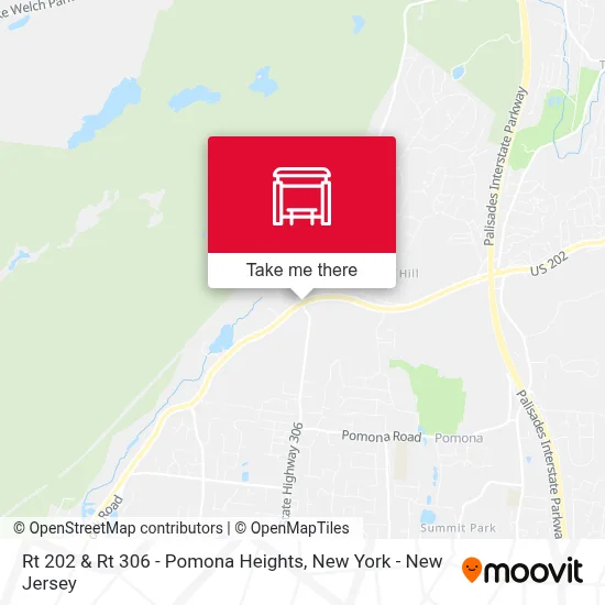 Rt 202 & Rt 306 - Pomona Heights map