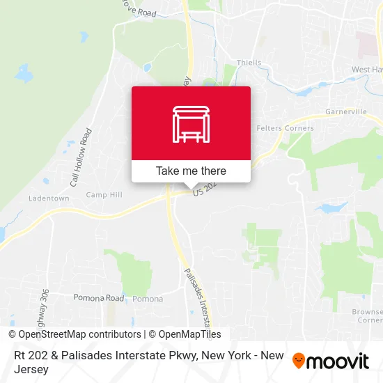Rt 202 & Palisades Interstate Pkwy map