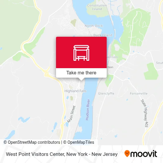 West Point Visitors Center map