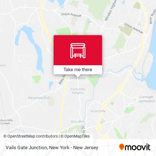 Mapa de Vails Gate Junction