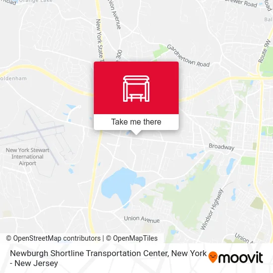 Newburgh Shortline Transportation Center map