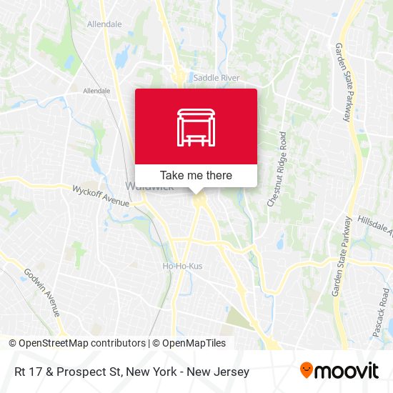 Mapa de Rt 17 & Prospect St