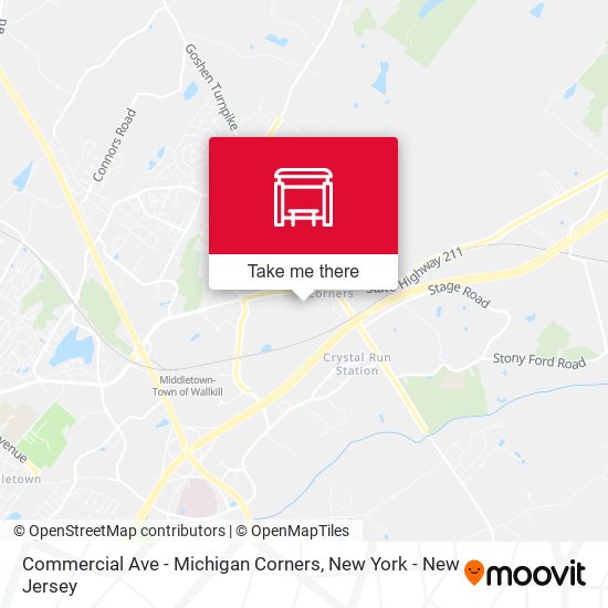 Commercial Ave - Michigan Corners map