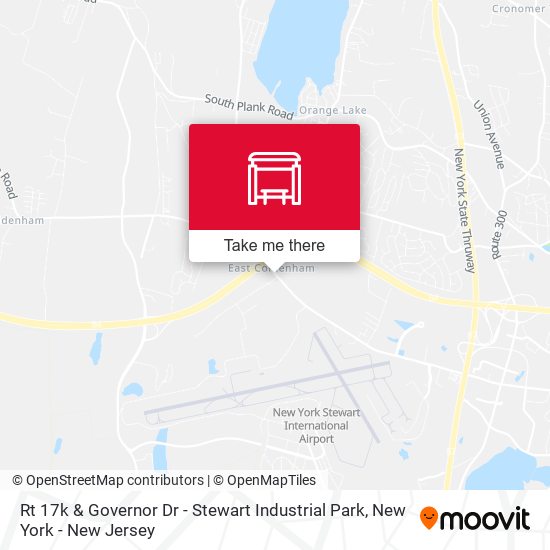 Rt 17k & Governor Dr - Stewart Industrial Park map