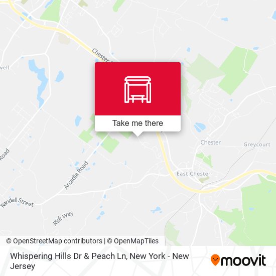 Mapa de Whispering Hills Dr & Peach Ln
