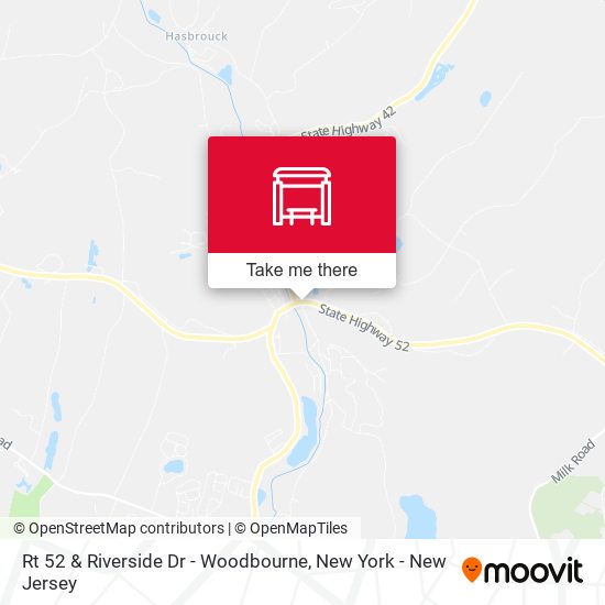 Rt 52 & Riverside Dr - Woodbourne map