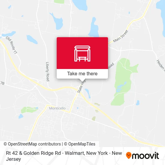 Rt 42 & Golden Ridge Rd - Walmart map