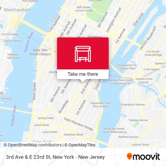 Mapa de 3rd Ave & E 23rd St