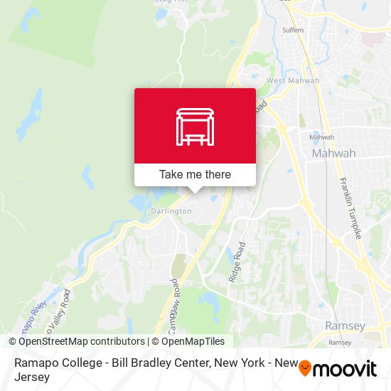 Mapa de Ramapo College - Bill Bradley Center