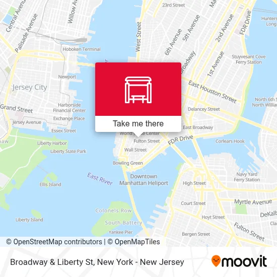 Broadway & Liberty St map