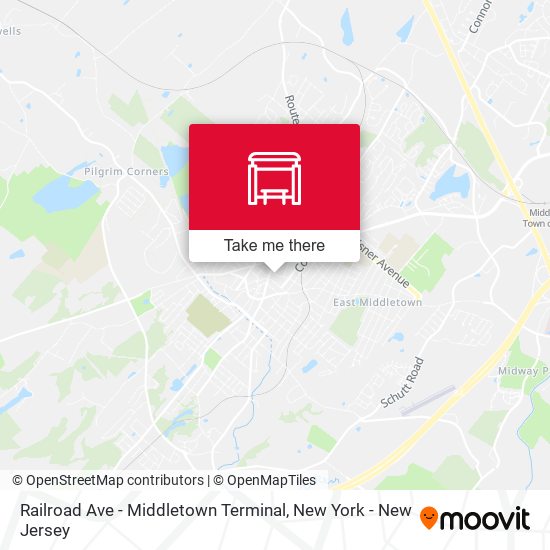 Railroad Ave - Middletown Terminal map