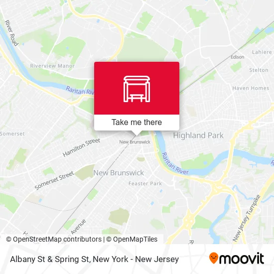 Mapa de Albany St & Spring St