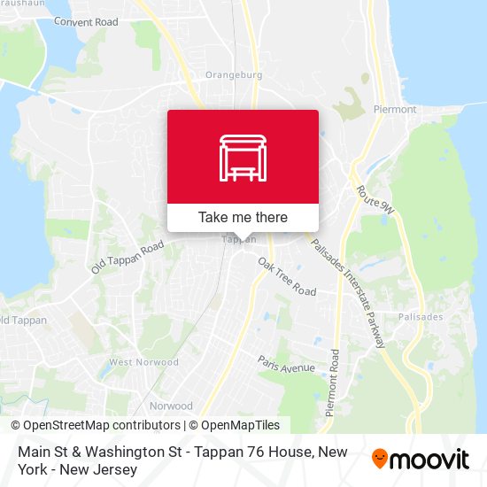 Mapa de Main St & Washington St - Tappan 76 House