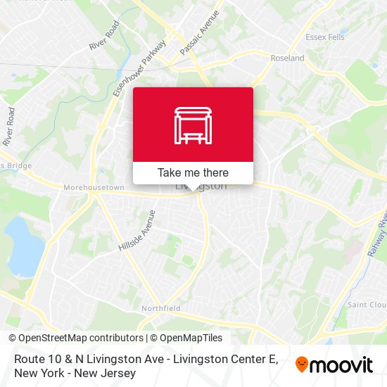 Route 10 & N Livingston Ave - Livingston Center E map