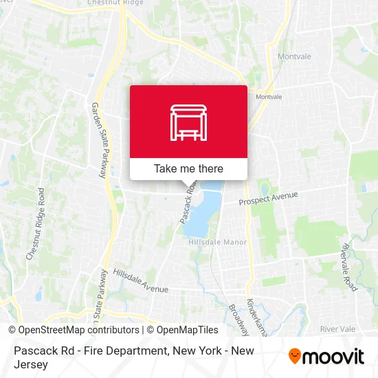 Pascack Rd - Fire Department map