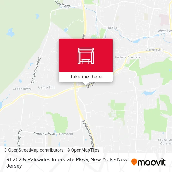 Rt 202 & Palisades Interstate Pkwy map