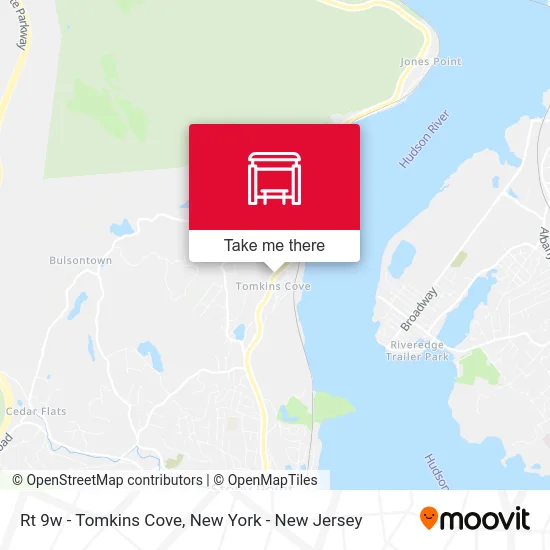 Rt 9w - Tomkins Cove map