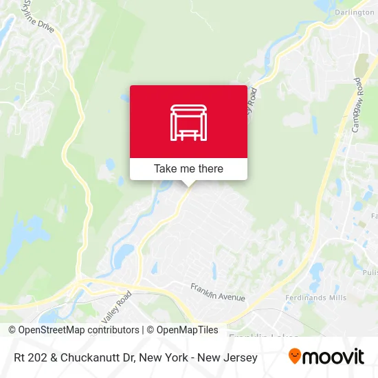 Rt 202 & Chuckanutt Dr map