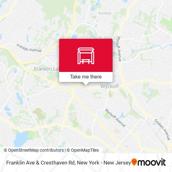 Mapa de Franklin Ave & Cresthaven Rd