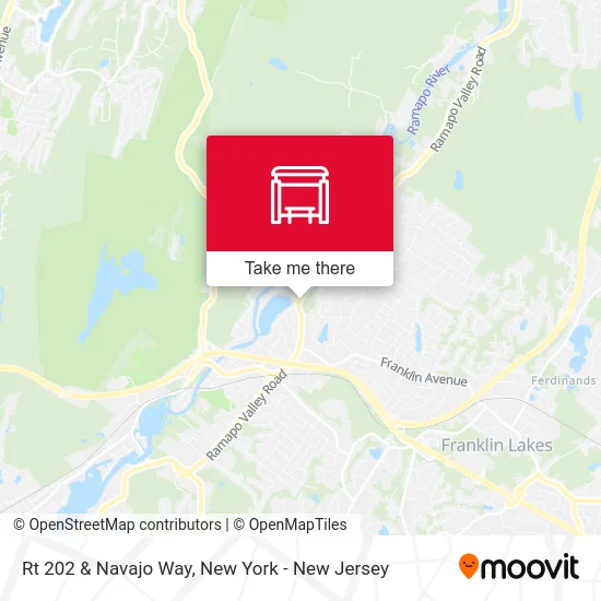 Rt 202 & Navajo Way map