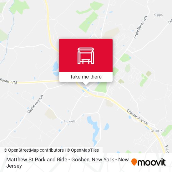 Matthew St Park and Ride - Goshen map