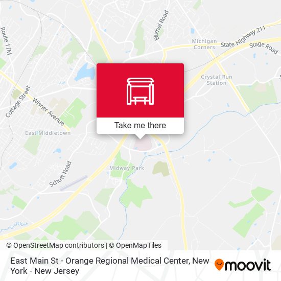 East Main St - Orange Regional Medical Center map