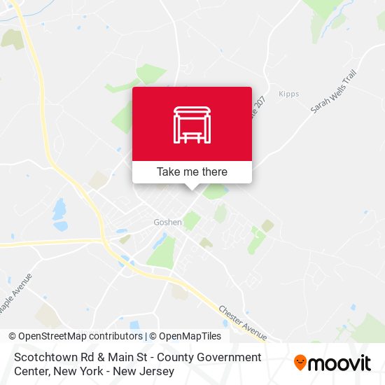 Mapa de Scotchtown Rd & Main St - County Government Center