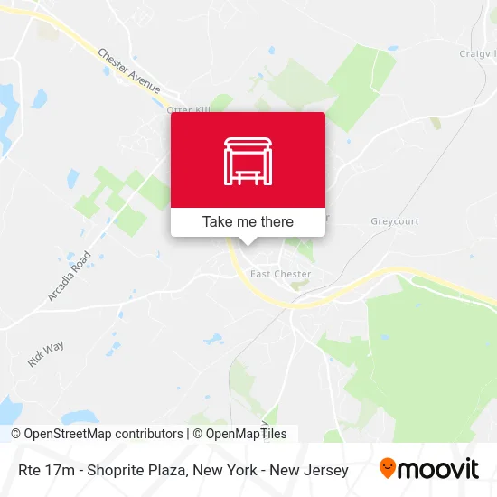 Rte 17m - Shoprite Plaza map
