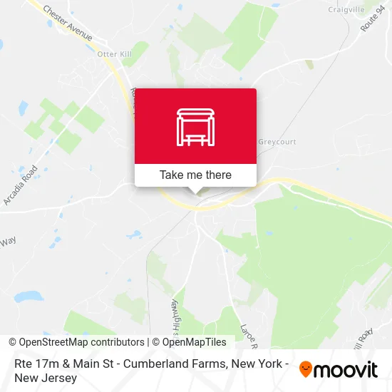 Rte 17m & Main St - Cumberland Farms map