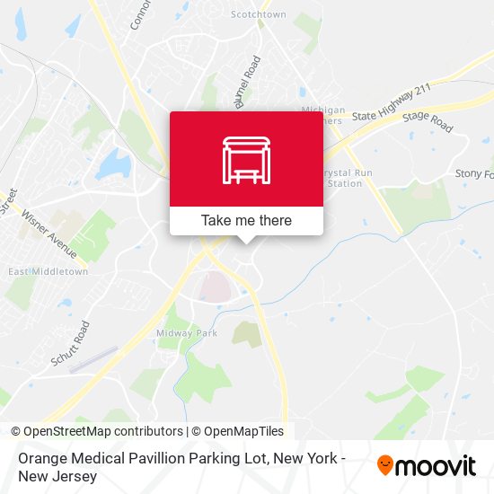 Orange Medical Pavillion Parking Lot map